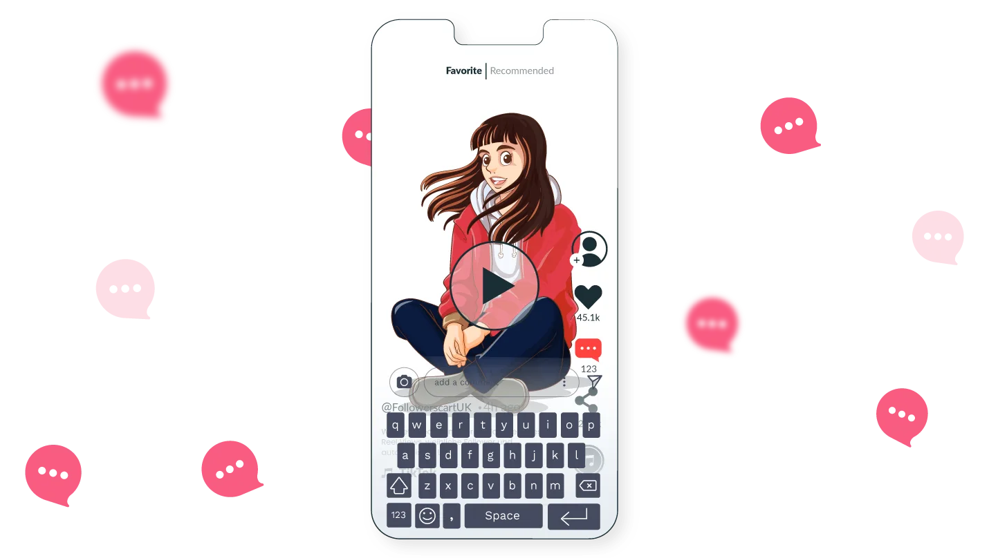 Buy TikTok comments UK from the best site